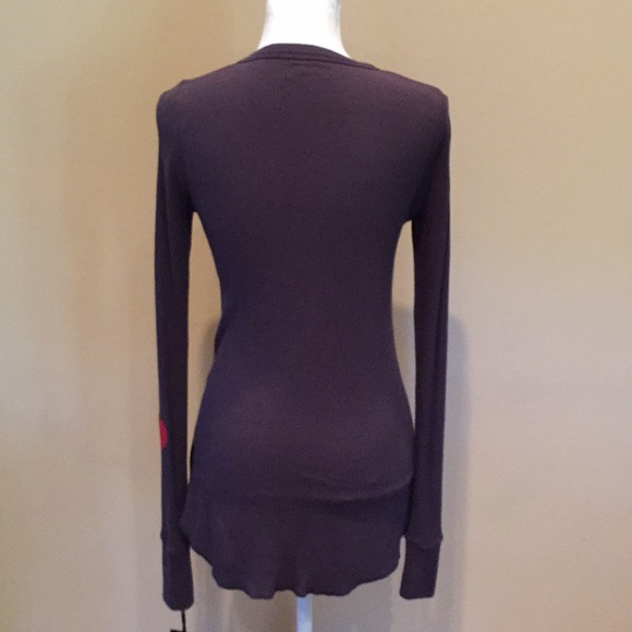 Michael Lauren Heart Top Long Sleeve Thumb Holes - Picture 6 of 8